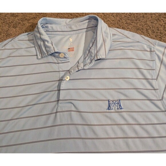 Fairway & Greene National Golf Links Of America Striped Made in USA Polo Men's M - Picture 3 of 6